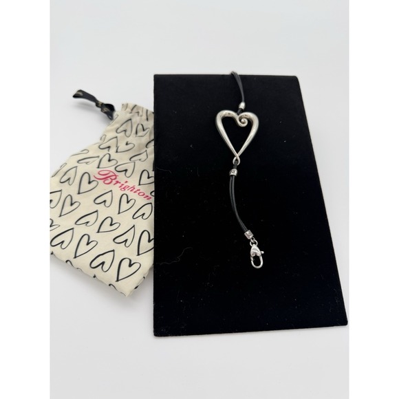 Brighton Jewelry - Brighton Always Have An Open Heart Bracelet-Black Cord-Whimsical-Whimsigoth-Boho